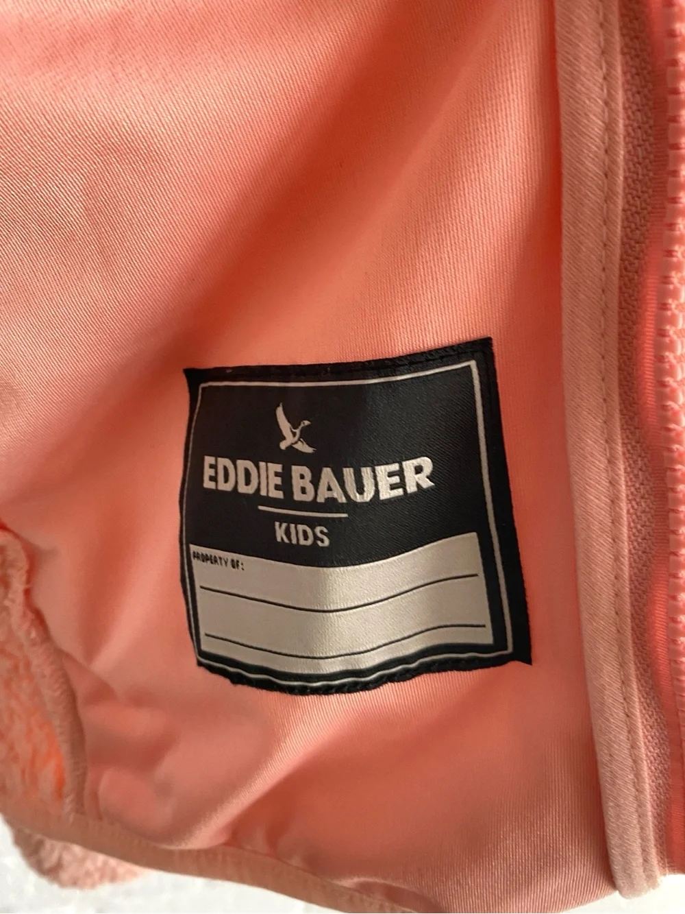 Eddie Bauer Youth Kid's High Pile Plush Sherpa Cozy Hooded  Jacket Pink Large
